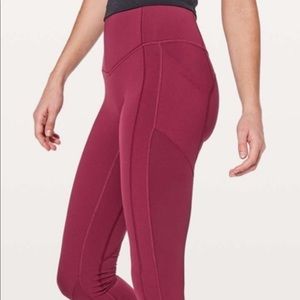 Lululemon All The Right Places 25” Ruby Red